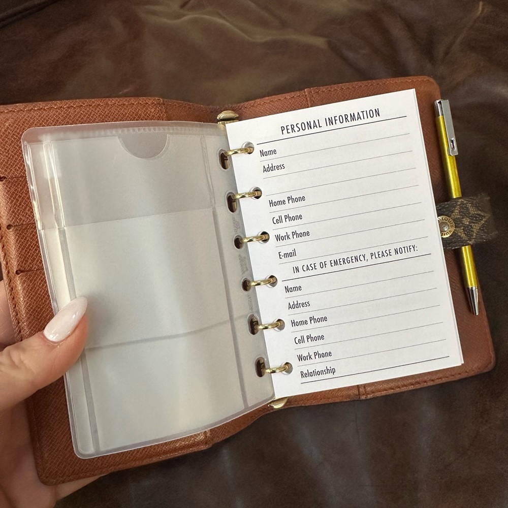 2026 Insert fits Louis Vuitton 6 Ring Agenda: Calendar Refill: Paper +Pen - Picture 16 of 16